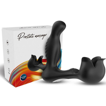 ARMONY - VIBRATEUR SURROUND ANAL & STIMULATEUR TESTICULOS TÉLÉCOMMANDE NOIR ARMONY FOR HIM