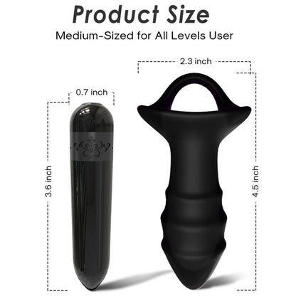 ARMONY - VIBRATEUR À DOIGTS KYLIN ET TÉLÉCOMMANDE DE PLUG ANAL NOIR ARMONY ANAL