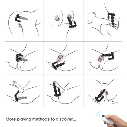 ARMONY - MANFUN VIBRATEUR & STIMULATEUR ANAL PLUG TÉLÉCOMMANDE NOIR ARMONY ANAL