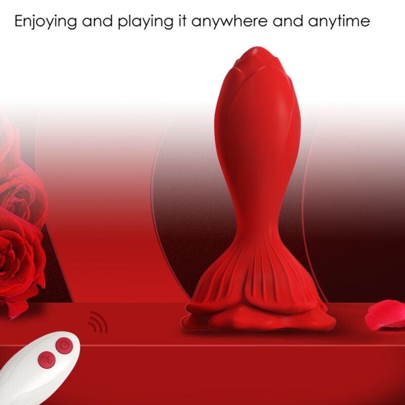 ARMONY - VIBRATEUR ROSE & PLUG ANAL PETITE TÉLÉCOMMANDE ROUGE ARMONY ANAL