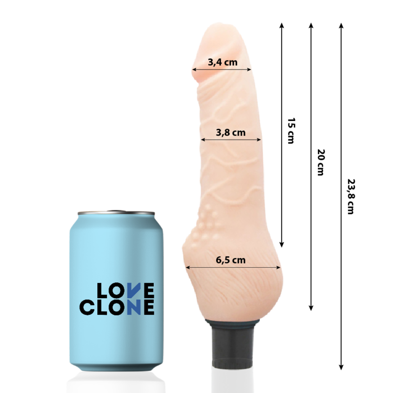 LOVECLONE - DAVEN AUTOLUBRIFICATION RÉALISTE 23.8 CM -O- 3.8 CM LOVECLONE