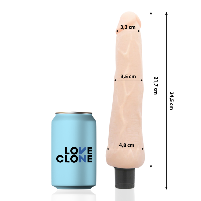 LOVECLONE - VIBRATEUR AUTOLUBRIFIANT RAGNAR 24.5 CM -O- 3.5 CM LOVECLONE