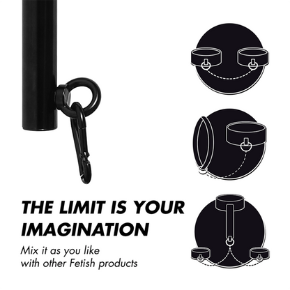 FETISH SUBMISSIVE BONDAGE - BARRE SÉPARATEUR RÉGLABLE 4 PIÈCES FETISH SUBMISSIVE BONDAGE
