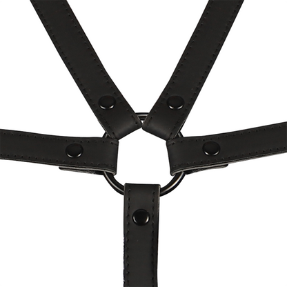 FETISH SUBMISSIVE BONDAGE - HARNAIS RÉGLABLE TORSE ET BRAS FETISH SUBMISSIVE BONDAGE