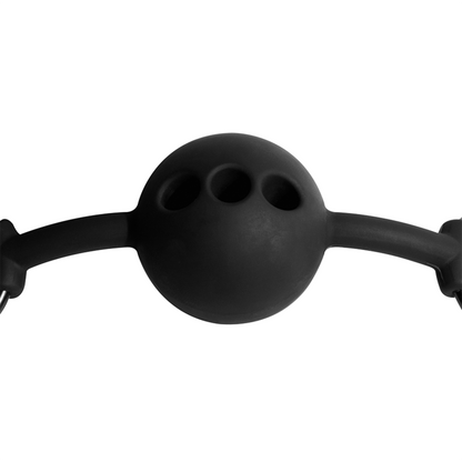 FETISH SUBMISSIVE BONDAGE - BÂILLON À BOULE EN SILICONE RESPIRANT FETISH SUBMISSIVE BONDAGE