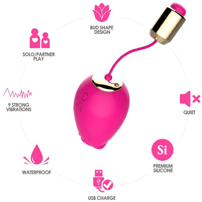 ARMONY - VIBRATEUR MANDALA EGG TÉLÉCOMMANDE G-SPOT FUCHSIA ARMONY STIMULATORS