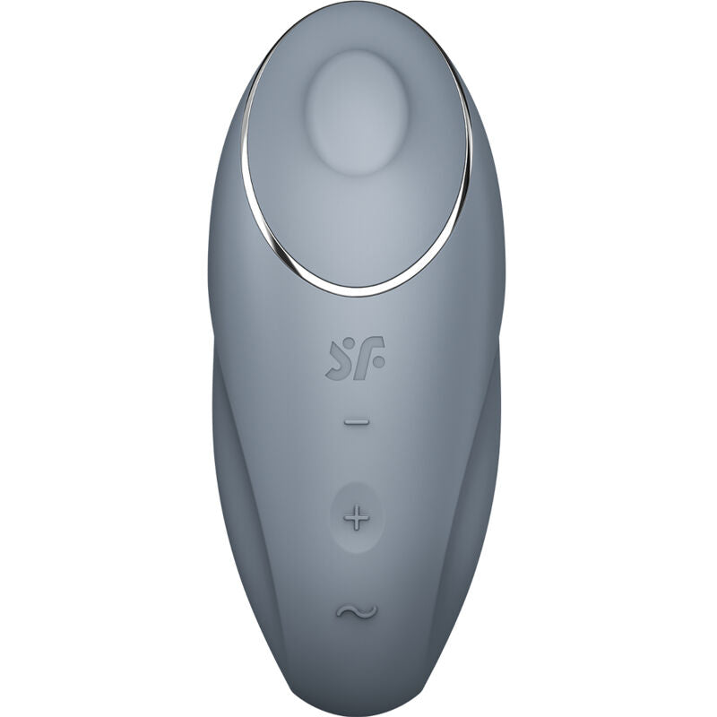 SATISFYER - TAP & CLIMAX 1 VIBRATEUR LAY-ON GRIS SATISFYER LAYONS