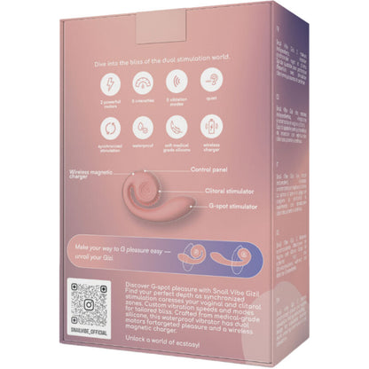 SNAIL VIBE - STIMULATEUR DOUBLE GIZI ROSE SNAIL VIBE