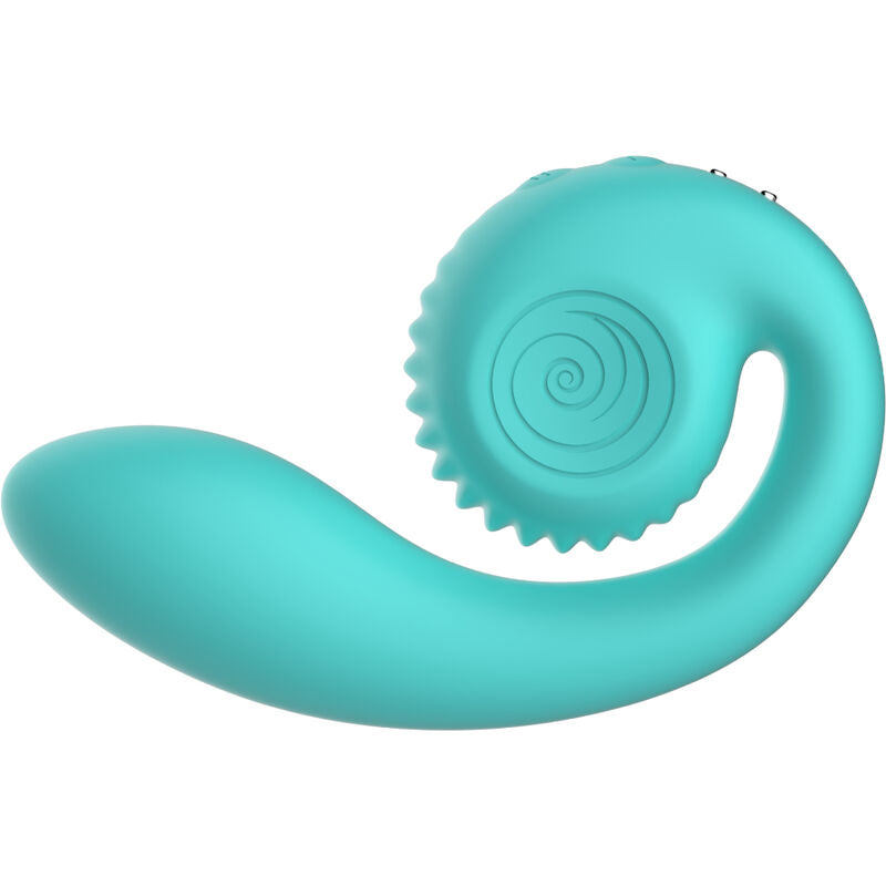 SNAIL VIBE - STIMULATEUR DOUBLE GIZI TURQUOISE SNAIL VIBE