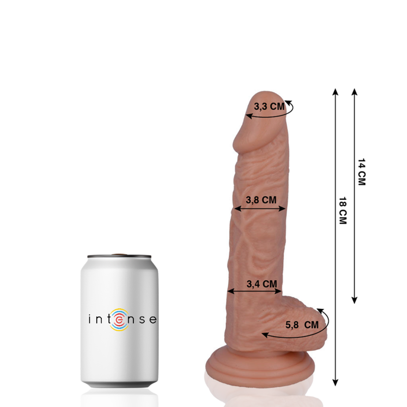 MR INTENSE - 11 PÉNIS RÉALISTE 18 CM -O- 3.8 CM MR. INTENSE