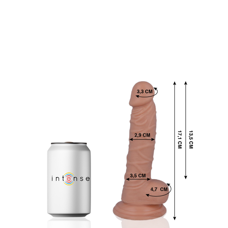 MR INTENSE - 7 PÉNIS RÉALISTE 17.1 CM -O- 2.9 CM MR. INTENSE