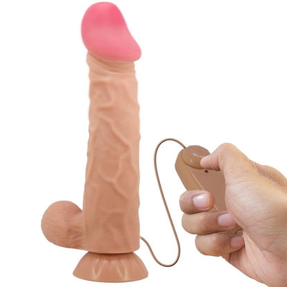 PRETTY LOVE - SÉRIE SLIDING SKIN GODE RÉALISTE AVEC VENTOUSE SLIDING SKIN TÉLÉCOMMANDE FLESH 24 CM PRETTY LOVE HIGH GRADE