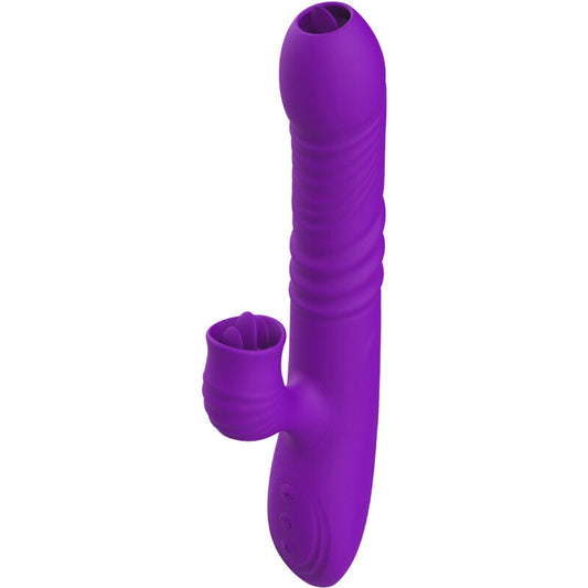 ARMONY - VIBRATEUR LAPIN ENTIÈREMENT G SPOT AVEC LANGUE STIMULANTE EFFET CHALEUR VIOLET ARMONY VIBRATORS