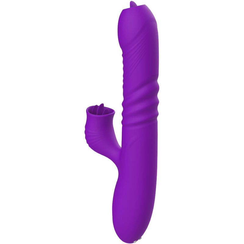 ARMONY - VIBRATEUR LAPIN ENTIÈREMENT G SPOT AVEC LANGUE STIMULANTE EFFET CHALEUR VIOLET ARMONY VIBRATORS
