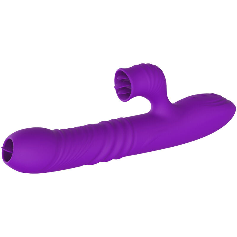 ARMONY - VIBRATEUR LAPIN ENTIÈREMENT G SPOT AVEC LANGUE STIMULANTE EFFET CHALEUR VIOLET ARMONY VIBRATORS