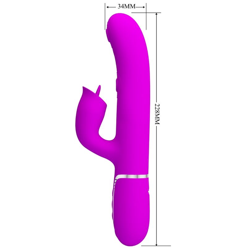 PRETTY LOVE - VIBRATEUR LAPIN À LÉCHER FUCHSIA PRETTY LOVE FLIRTATION