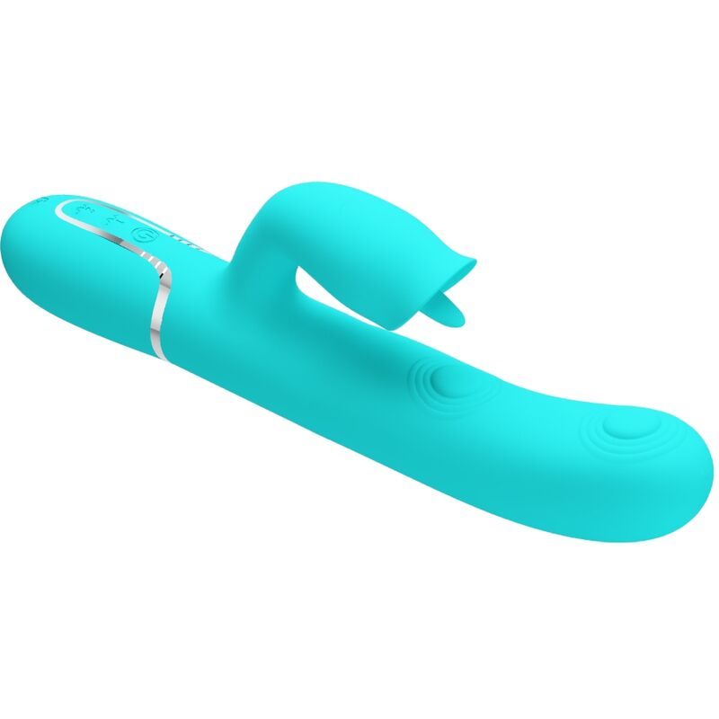 PRETTY LOVE - VIBRATEUR LAPIN À LÉCHER VERT AQUA PRETTY LOVE FLIRTATION
