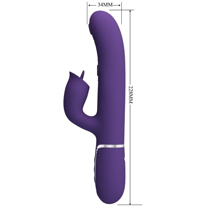 PRETTY LOVE - VIBRATEUR LAPIN À LÉCHER VIOLET PRETTY LOVE PARTY UP