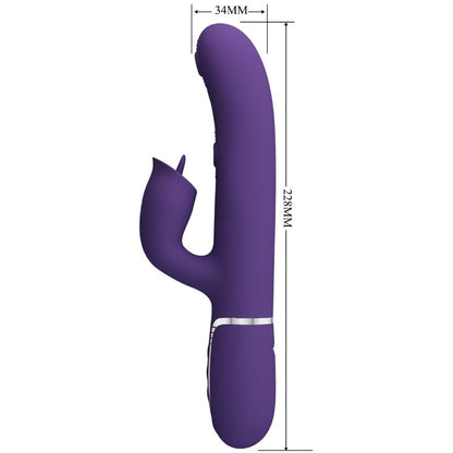 PRETTY LOVE - VIBRATEUR LAPIN À LÉCHER VIOLET PRETTY LOVE PARTY UP