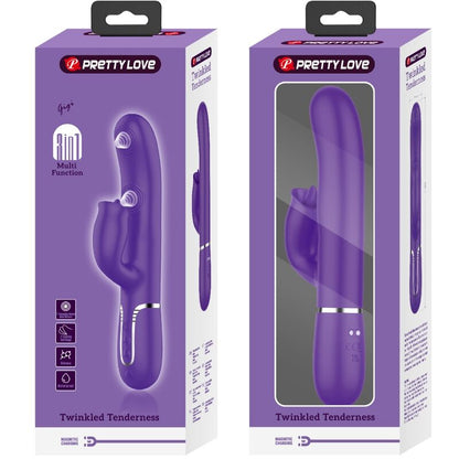 PRETTY LOVE - VIBRATEUR LAPIN À LÉCHER VIOLET PRETTY LOVE PARTY UP
