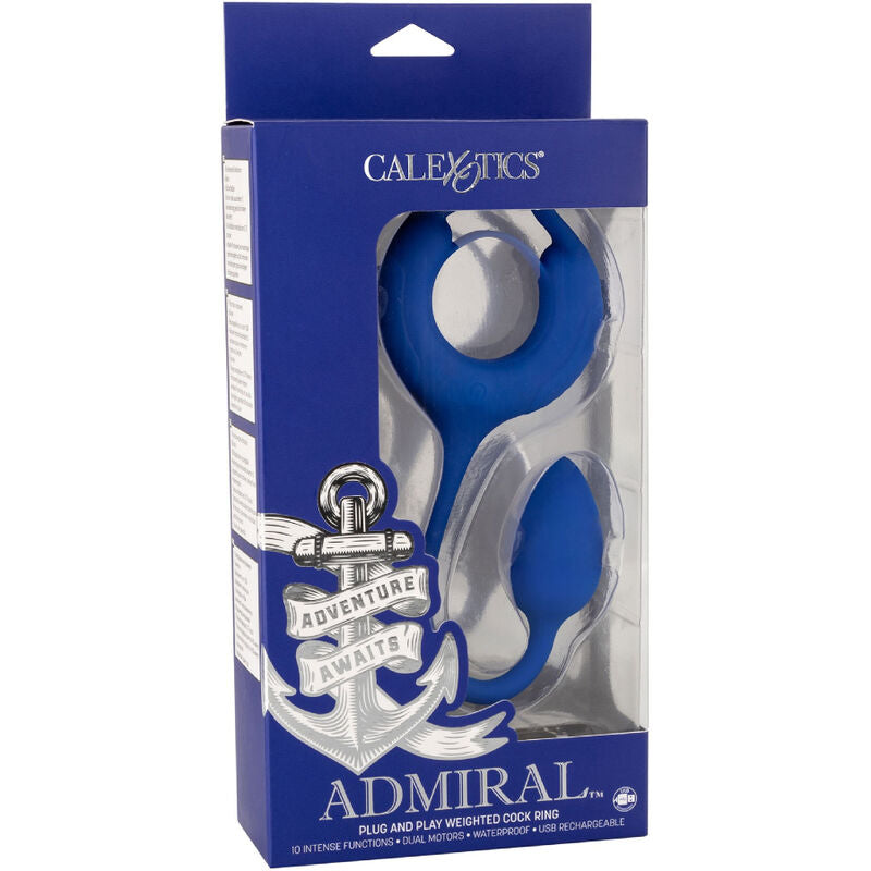 CALEXOTICS - ADMIRAL ANNEAU PÉNIEN LESTÉ BLEU CALEXOTICS