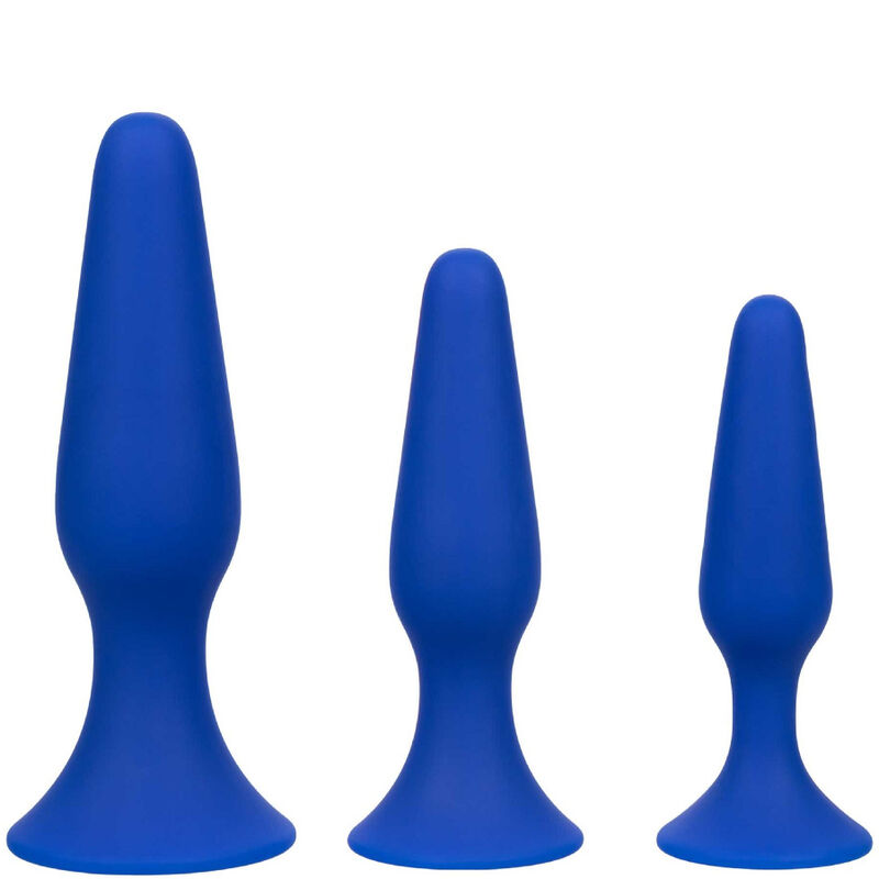 CALEXOTICS - ADMIRAL KIT 3 PLUG ANAL BLEU CALEXOTICS
