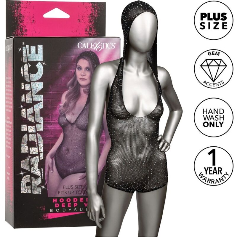 CALEXOTICS - RADIANCE BODY CAPUCHE EN V PROFOND GRANDE TAILLE CALEXOTICS