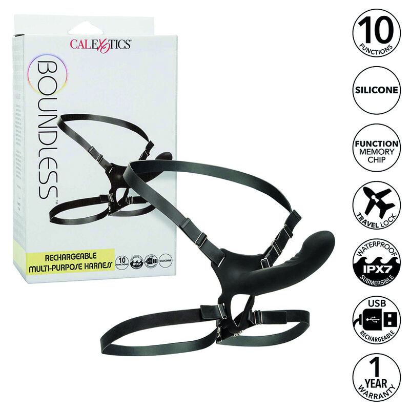 CALEXOTICS - BOUNDLESS ARNESS MULTI-PORPUSES RECHARGEABLE CALEXOTICS