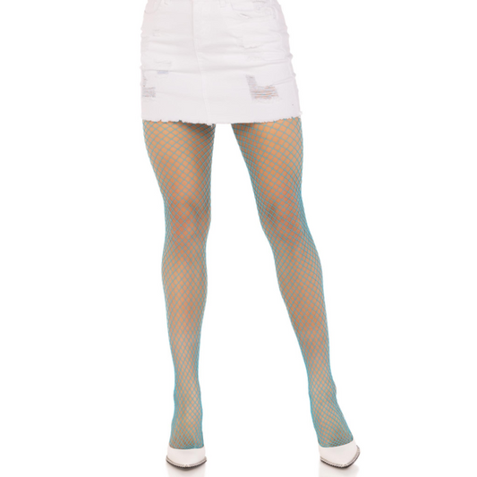 LEG AVENUE - COLLANTS RÉSILLE LYCRA BLEU LEG AVENUE HOSIERY