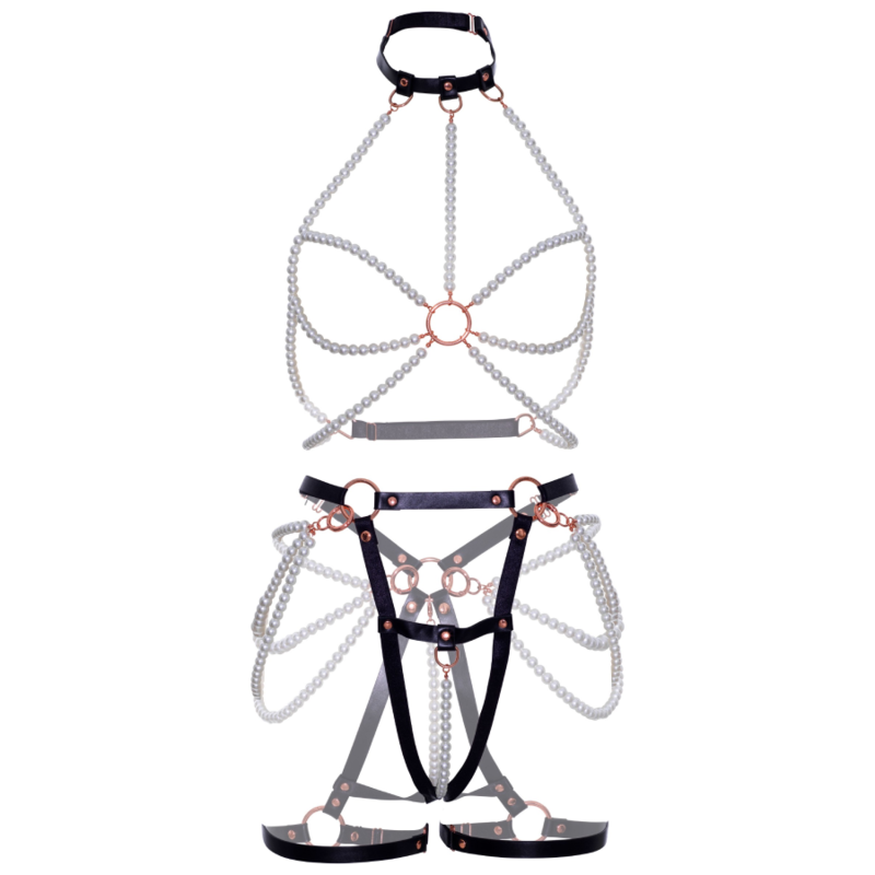 LEG AVENUE - SOUTIEN-GORGE HARNAIS & JARRETIÈRE PERLE M LEG AVENUE KINK