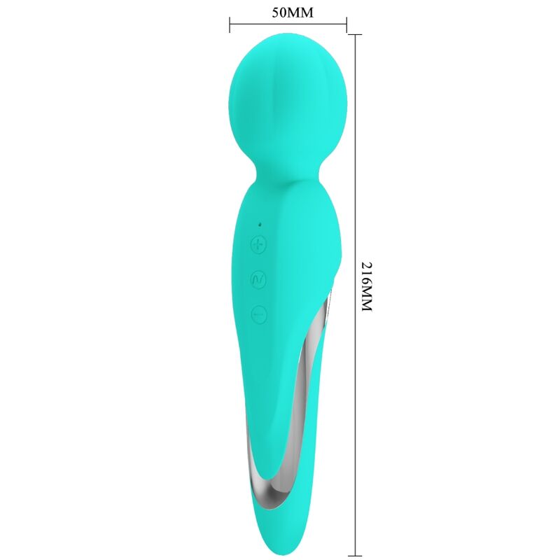 PRETTY LOVE - WALTER VIBRATEUR WAND AQUA VERT PRETTY LOVE FLIRTATION