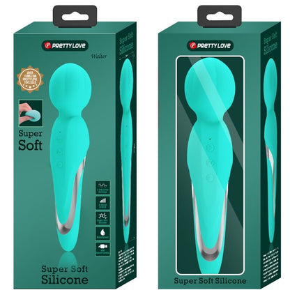 PRETTY LOVE - WALTER VIBRATEUR WAND AQUA VERT PRETTY LOVE FLIRTATION
