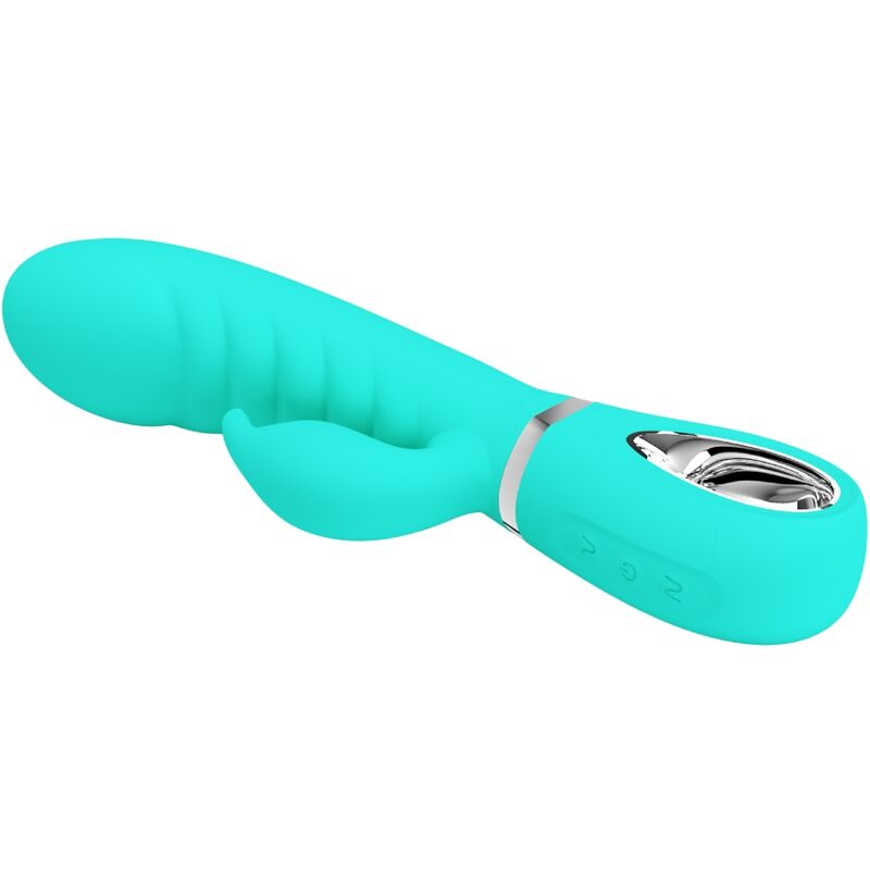PRETTY LOVE - VIBRATEUR MULTIFONCTION G-SPOT PRESCOTT VERT AQUA PRETTY LOVE PARTY UP