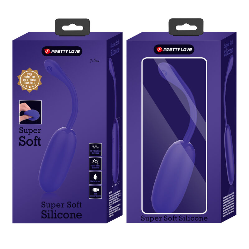 PRETTY LOVE - OEUF VIBRANT JULIUS IMPERMÉABLE-RECHARGEABLE VIOLET PRETTY LOVE SMART