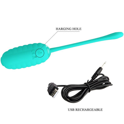 PRETTY LOVE - OEUF VIBRANT RECHARGEABLE KIRK AQUA VERT PRETTY LOVE SMART