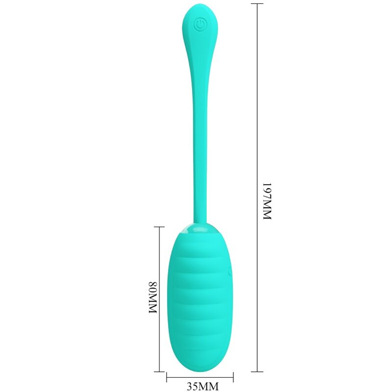 PRETTY LOVE - OEUF VIBRANT RECHARGEABLE KIRK AQUA VERT PRETTY LOVE SMART