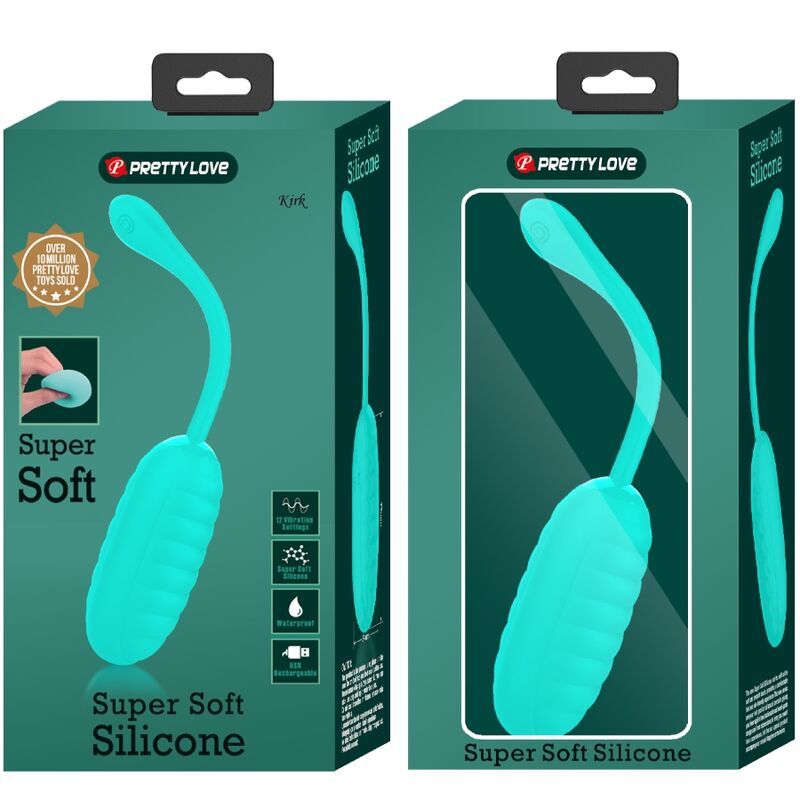PRETTY LOVE - OEUF VIBRANT RECHARGEABLE KIRK AQUA VERT PRETTY LOVE SMART