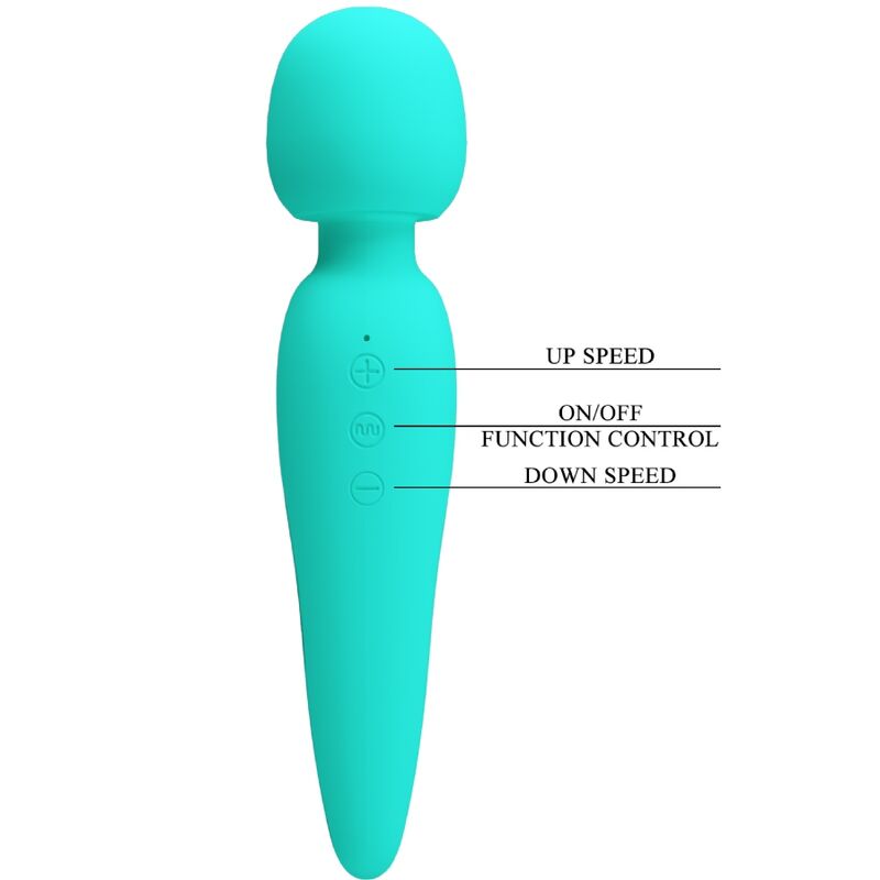 PRETTY LOVE - MASSEUR MEREDITH 12 MODES DE VIBRATION VERT AQUA PRETTY LOVE SMART
