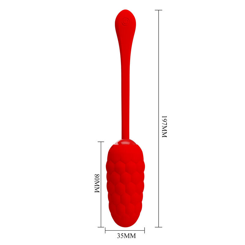 PRETTY LOVE - OEUF VIBRANT  TEXTURE MARINE RECHARGEABLE ROUGE PRETTY LOVE SMART