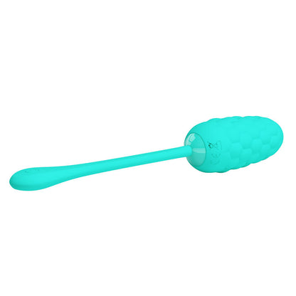 PRETTY LOVE - OEUF VIBRANT  TEXTURE MARINE RECHARGEABLE AQUA GREEN PRETTY LOVE SMART