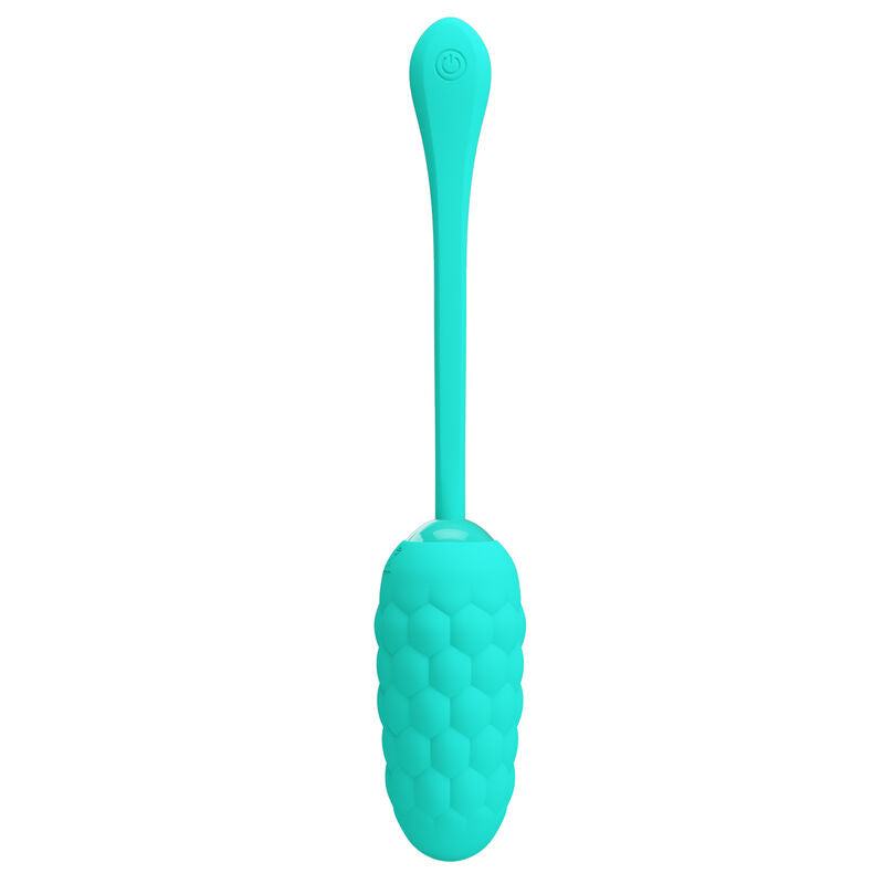 PRETTY LOVE - OEUF VIBRANT  TEXTURE MARINE RECHARGEABLE AQUA GREEN PRETTY LOVE SMART