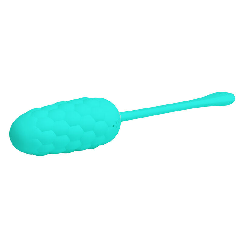 PRETTY LOVE - OEUF VIBRANT  TEXTURE MARINE RECHARGEABLE AQUA GREEN PRETTY LOVE SMART