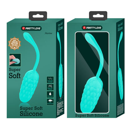 PRETTY LOVE - OEUF VIBRANT  TEXTURE MARINE RECHARGEABLE AQUA GREEN PRETTY LOVE SMART