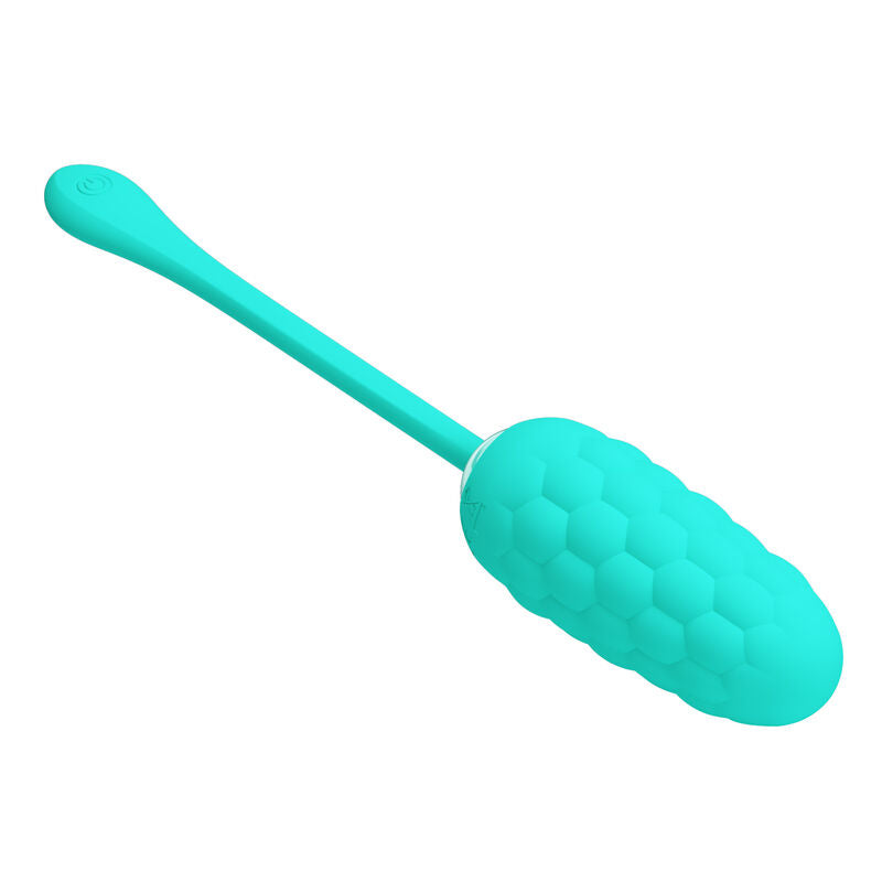 PRETTY LOVE - OEUF VIBRANT  TEXTURE MARINE RECHARGEABLE AQUA GREEN PRETTY LOVE SMART