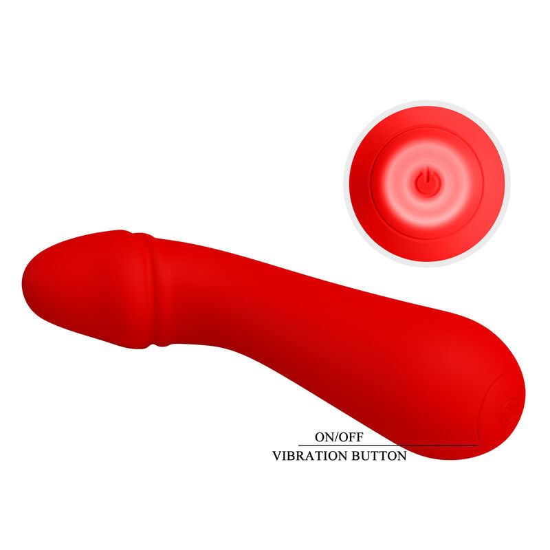 PRETTY LOVE - VIBRATEUR RECHARGEABLE CETUS ROUGE PRETTY LOVE SMART