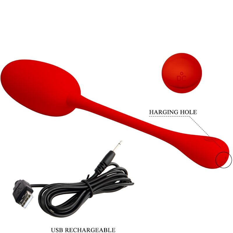 PRETTY LOVE - OEUF VIBRANT RECHARGEABLE KNUCKER ROUGE PRETTY LOVE FLIRTATION