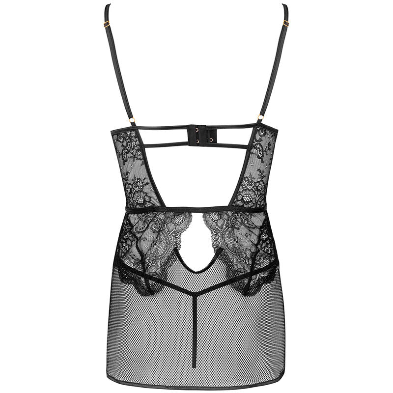 LIVCO CORSETTI FASHION - BARIRIN LC 90633 CHEMISE + CULOTTE NOIR L/XL LIVCO CORSETTI SETS
