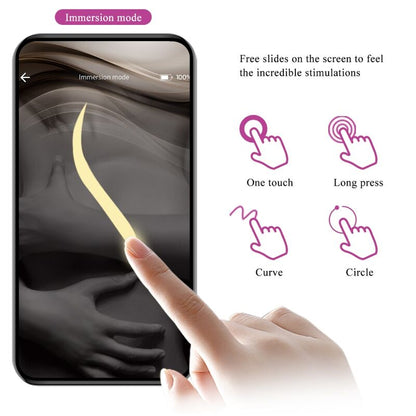 PRETTY LOVE - TÉLÉCOMMANDE JAYLEEN VIBRATOR APP VIOLET PRETTY LOVE LED