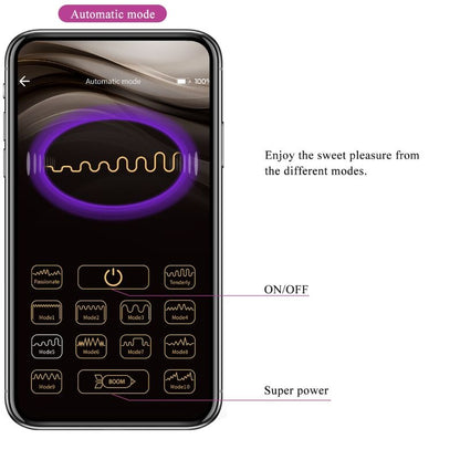 PRETTY LOVE - TÉLÉCOMMANDE CATALINA VIBRATOR APP VIOLET PRETTY LOVE LED