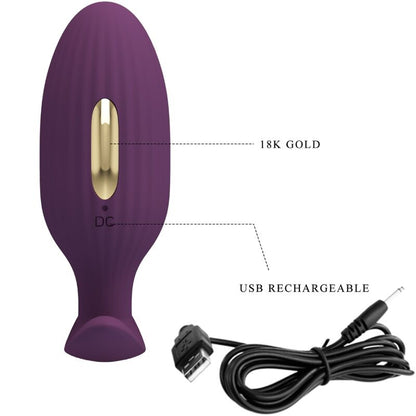 PRETTY LOVE - PLUG ANAL CONTRÔLÉ PAR APPLICATION JEFFERSON VIOLET PRETTY LOVE BOTTOM